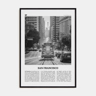 San Francisco Travel B&W No 2 Poster