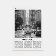 San Francisco Travel B&W No 2 Poster