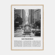 San Francisco Travel B&W No 2 Poster