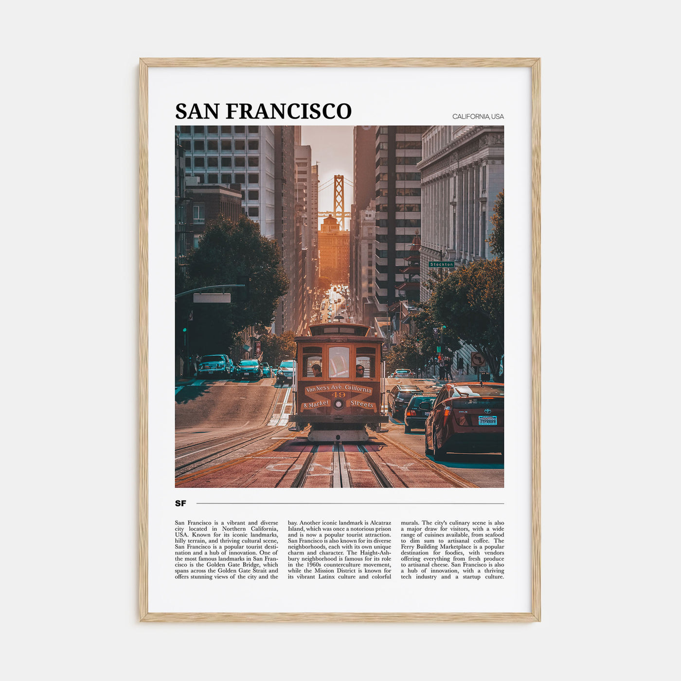 San Francisco Travel Color No 1 Poster