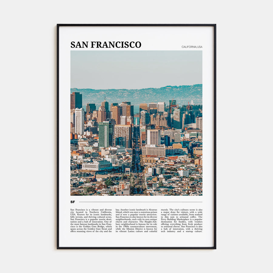San Francisco Travel Color No 2 Poster
