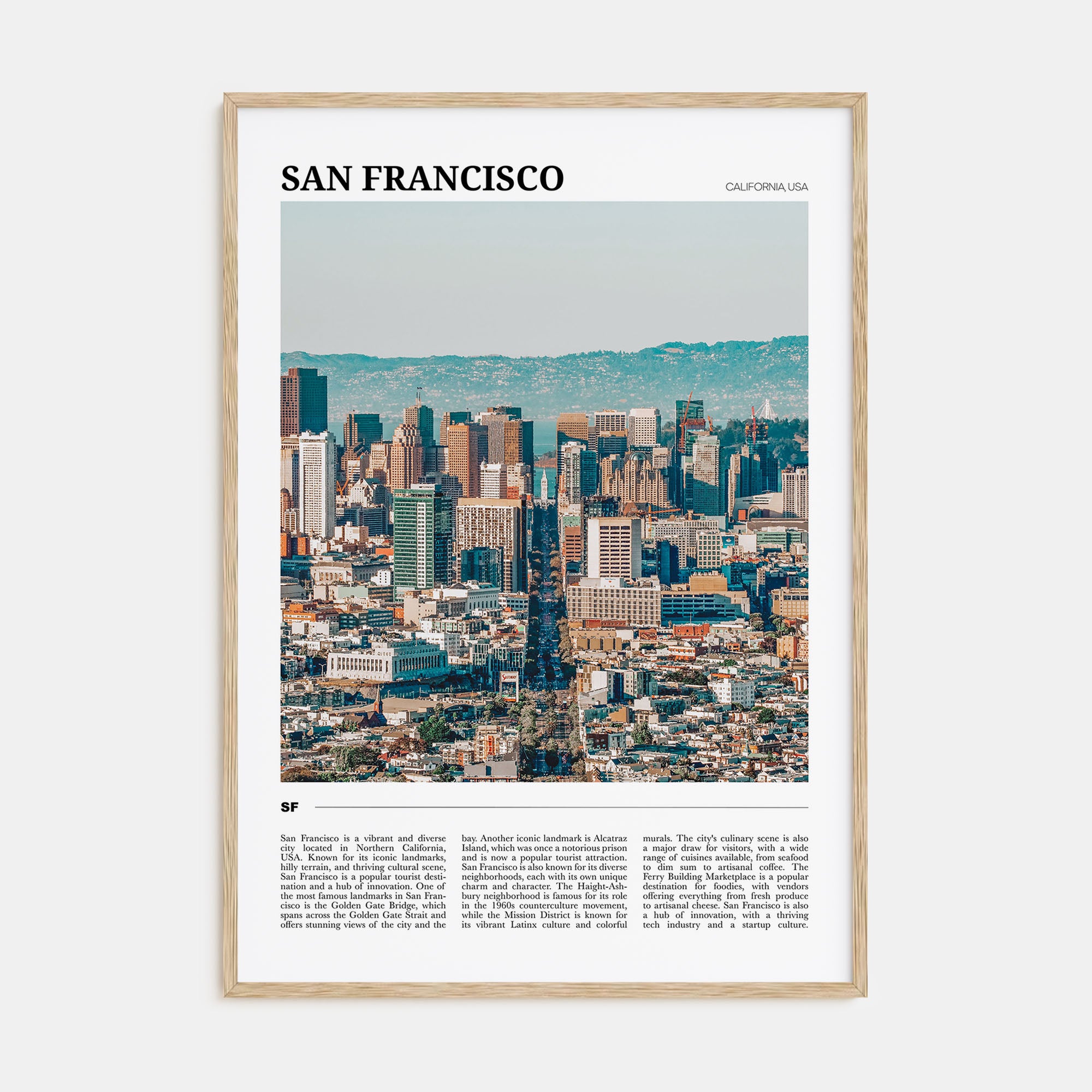 San Francisco Travel Color No 2 Poster