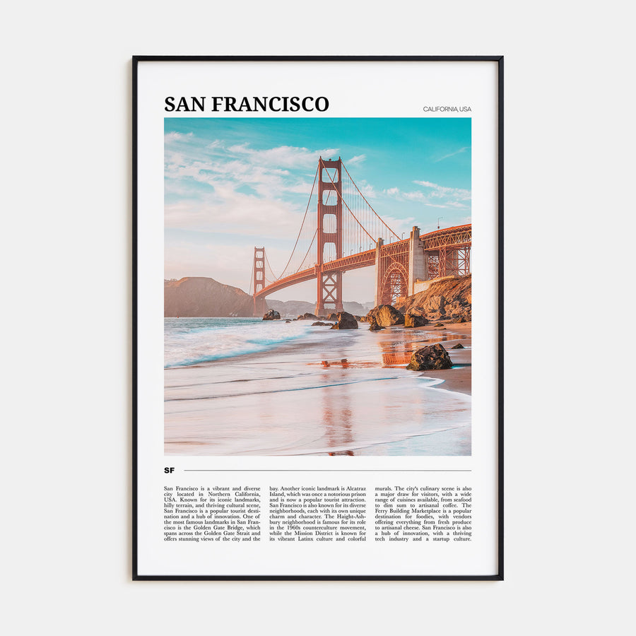 San Francisco Travel Color No 3 Poster