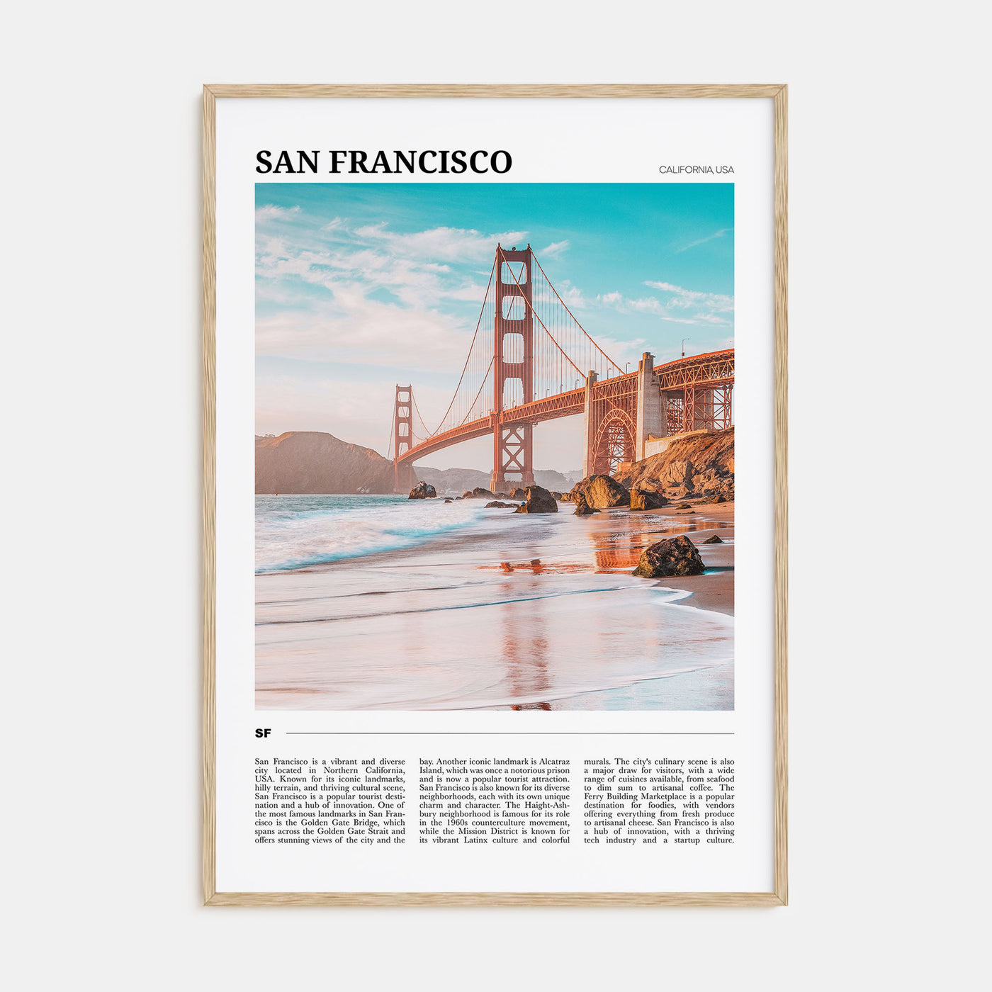 San Francisco Travel Color No 3 Poster