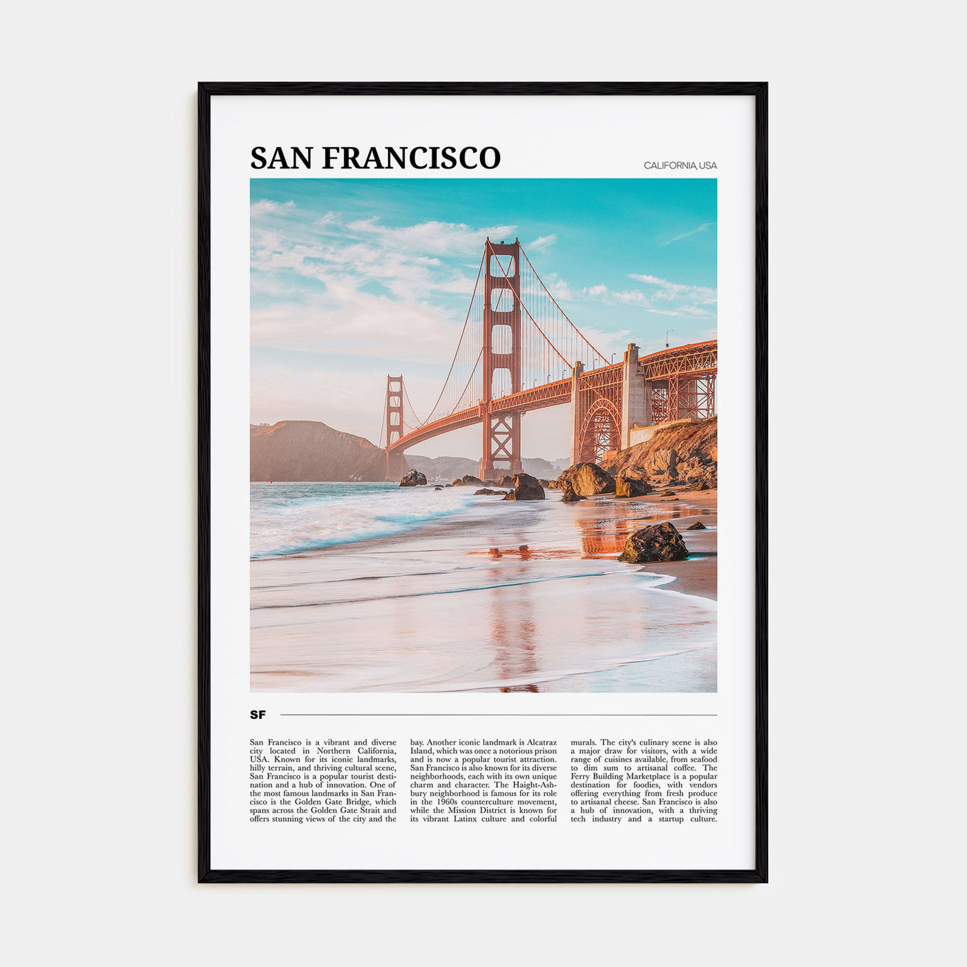 San Francisco Travel Color No 3 Poster