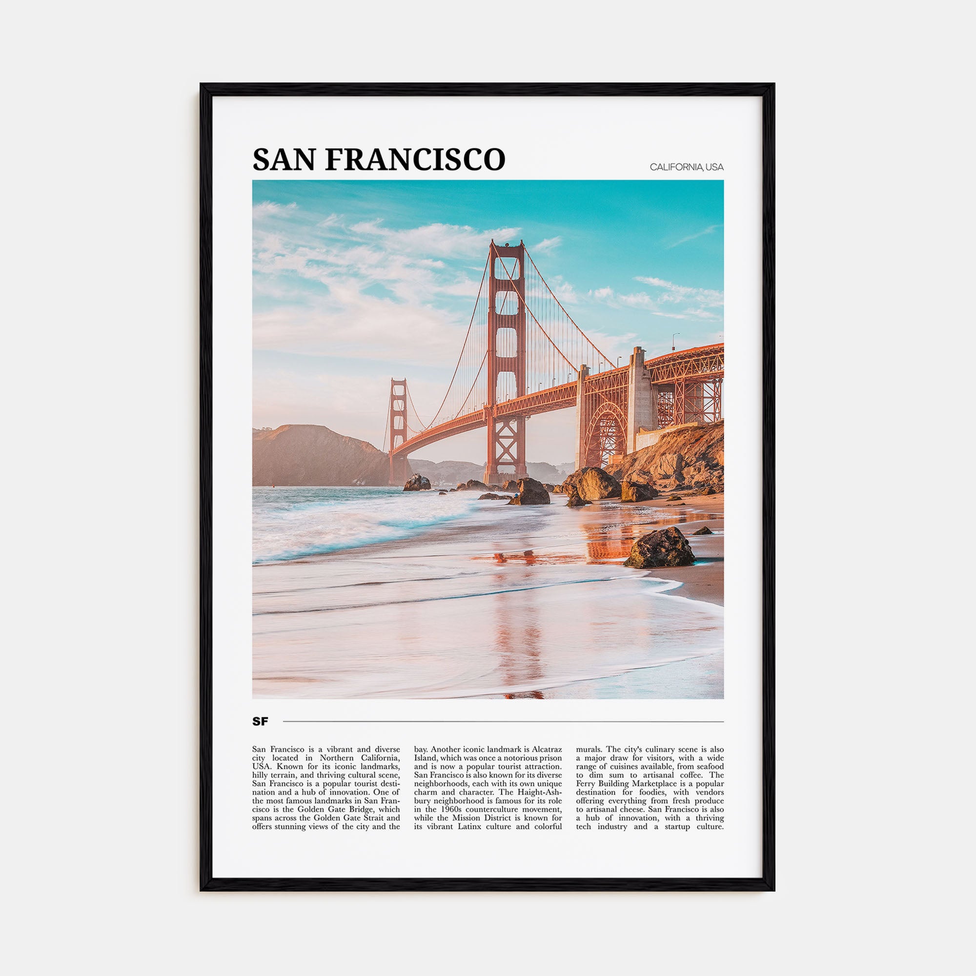 San Francisco Travel Color No 3 Poster