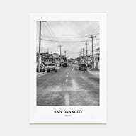 San Ignacio Portrait B&W Poster
