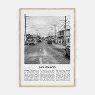 San Ignacio Travel B&W Poster