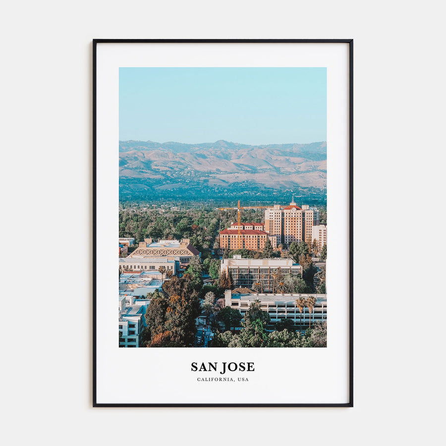 San Jose, California Portrait Color Poster