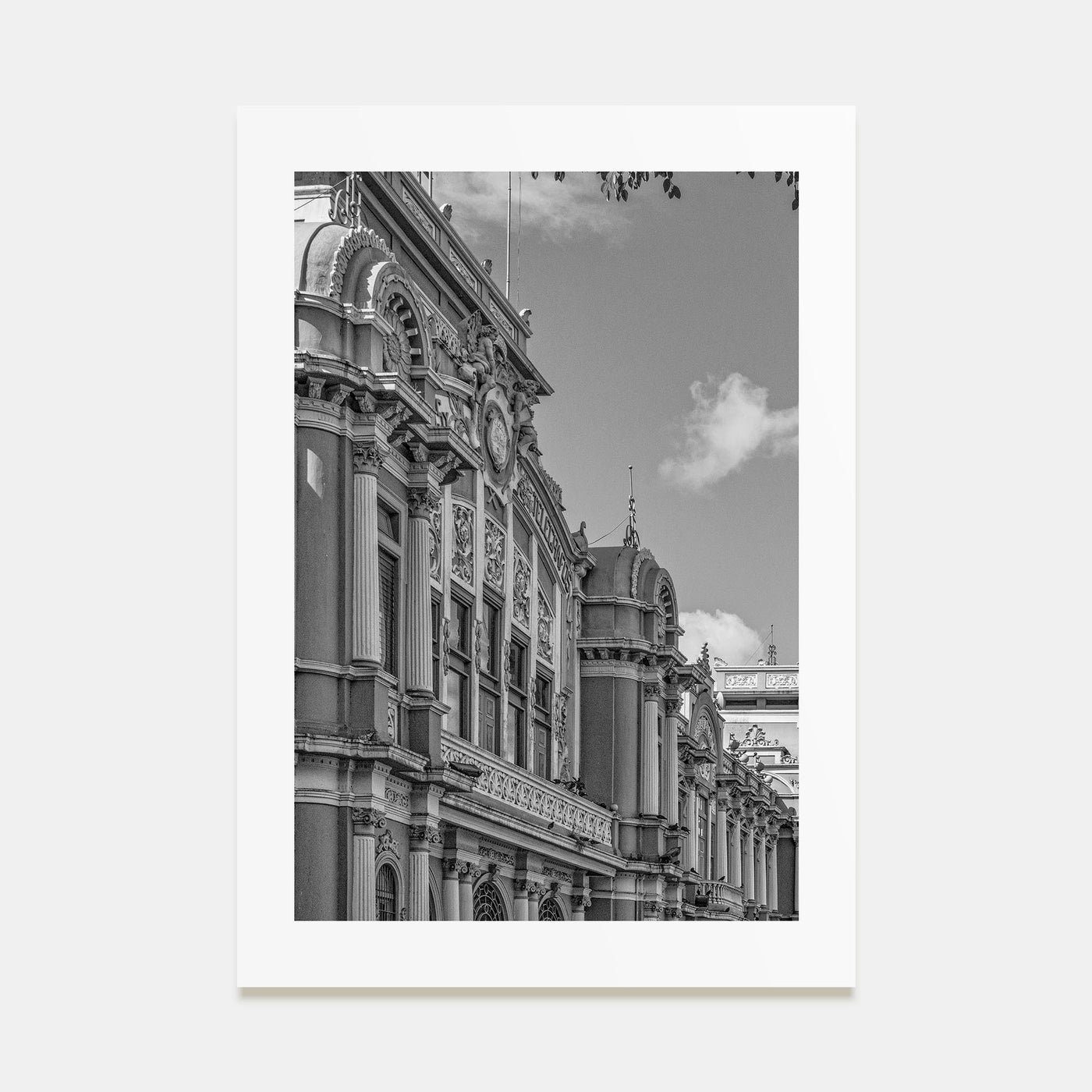 San José, Costa Rica Photo B&W Poster