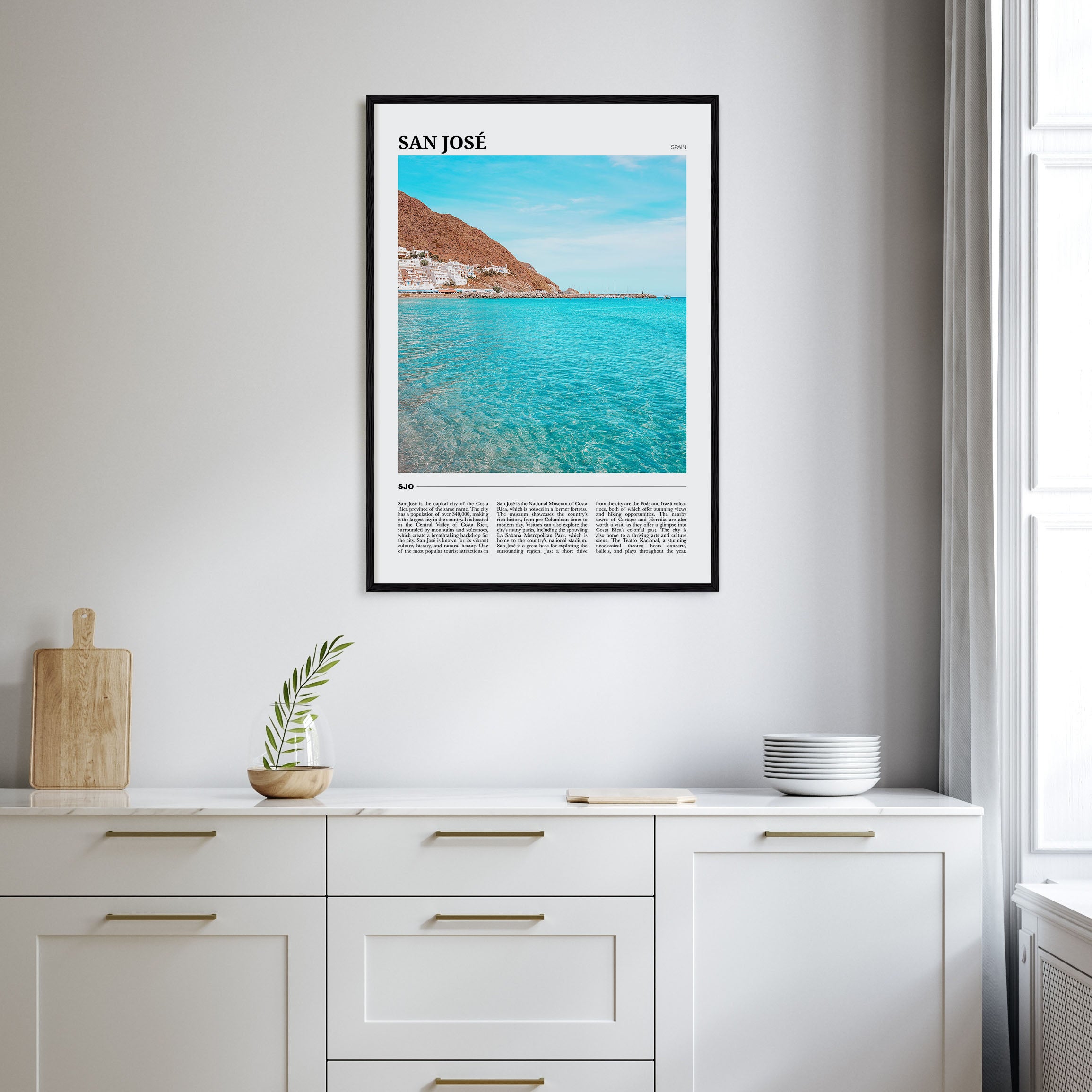 San José, Spain Travel Color Poster