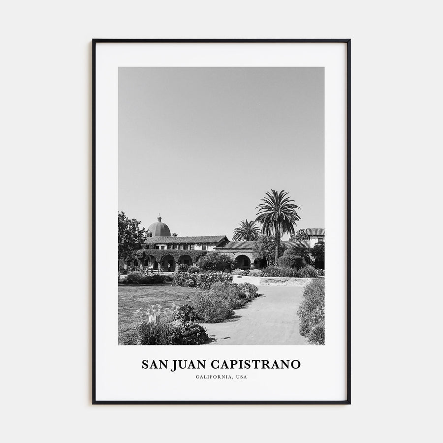 San Juan Capistrano Portrait B&W Poster