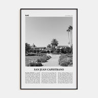 San Juan Capistrano Travel B&W Poster