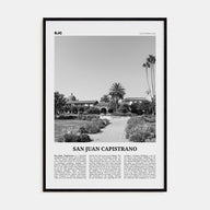 San Juan Capistrano Travel B&W Poster