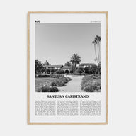 San Juan Capistrano Travel B&W Poster