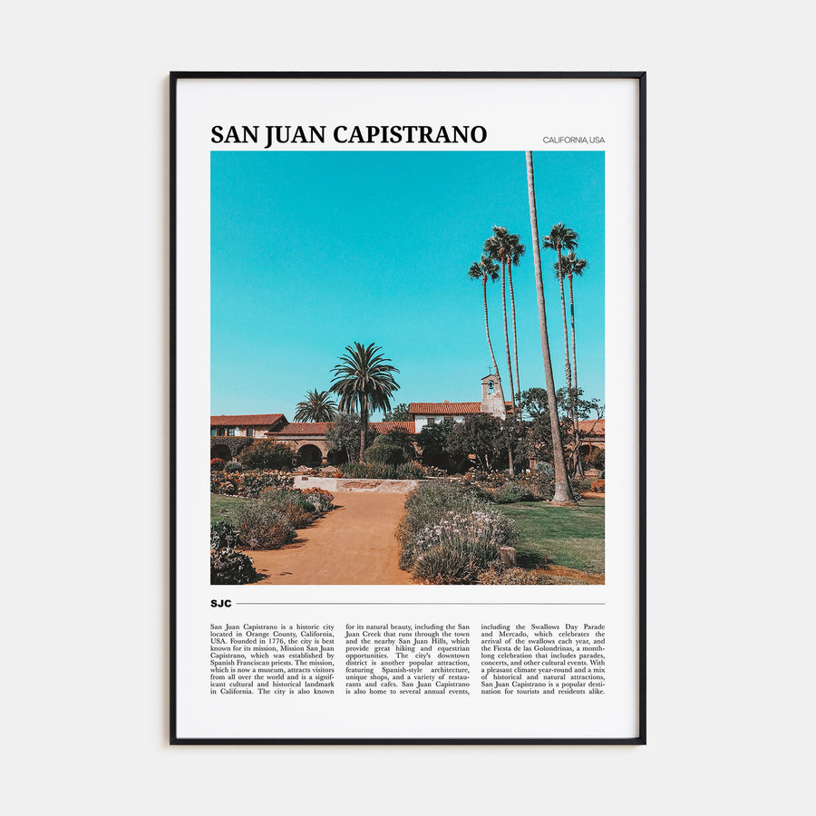 San Juan Capistrano Travel Color Poster