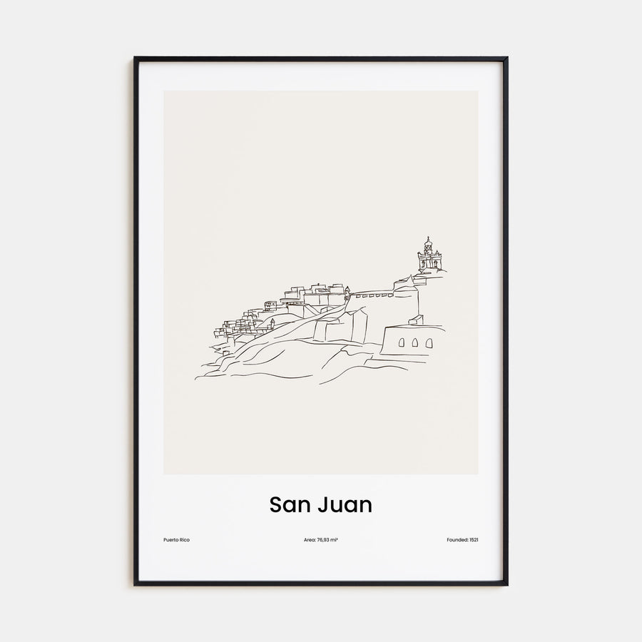 San Juan Drawn Poster