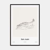 San Juan Drawn Poster