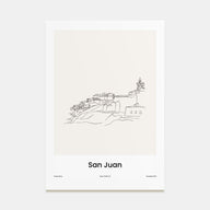 San Juan Drawn Poster