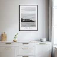 San Juan Islands Portrait B&W Poster