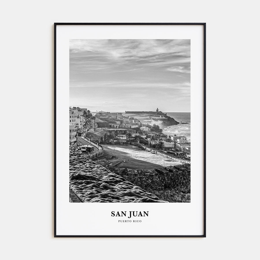 San Juan Portrait B&W Poster