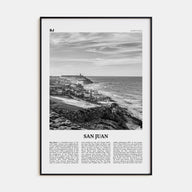 San Juan Travel B&W Poster