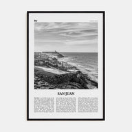 San Juan Travel B&W Poster