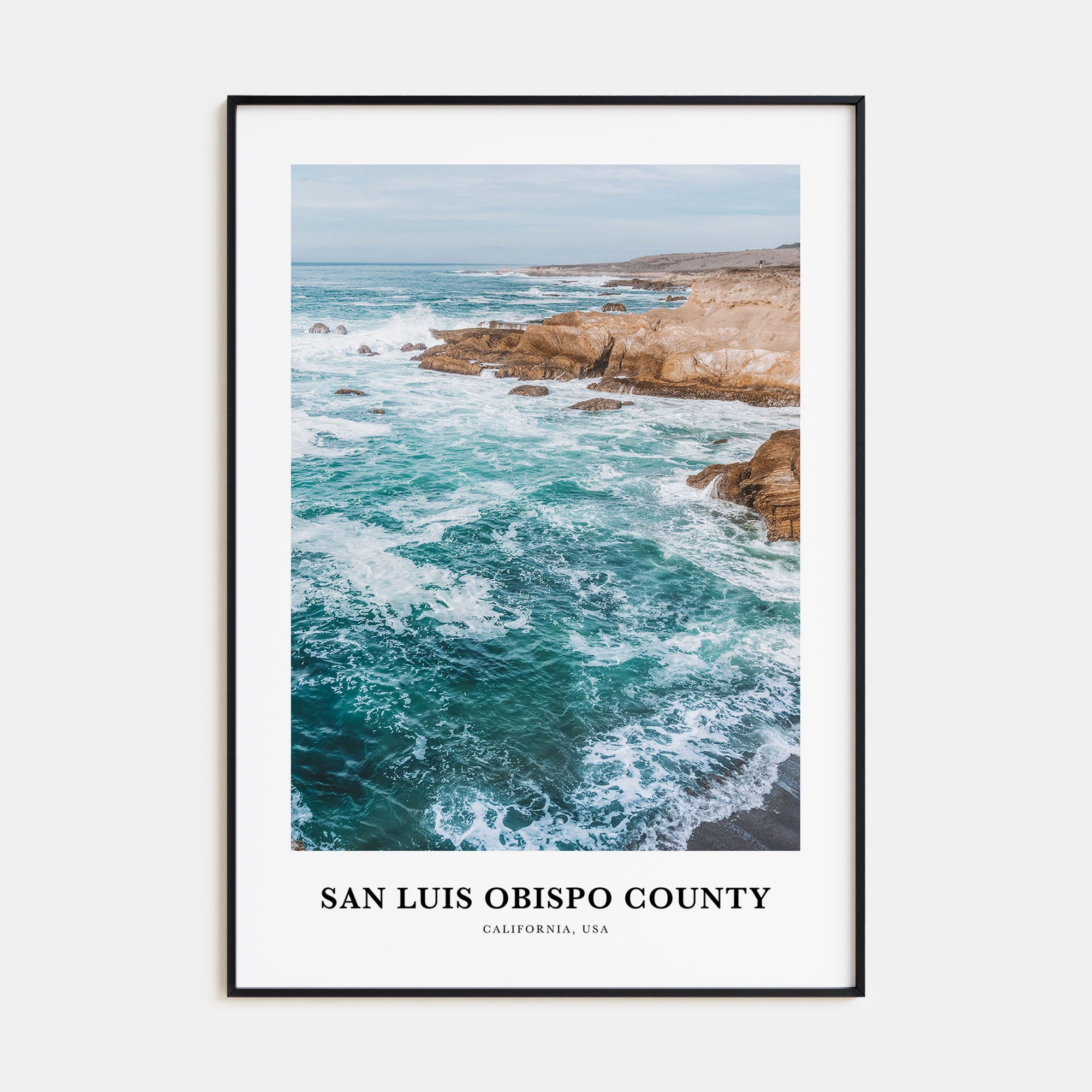 San Luis Obispo County Portrait Color Poster