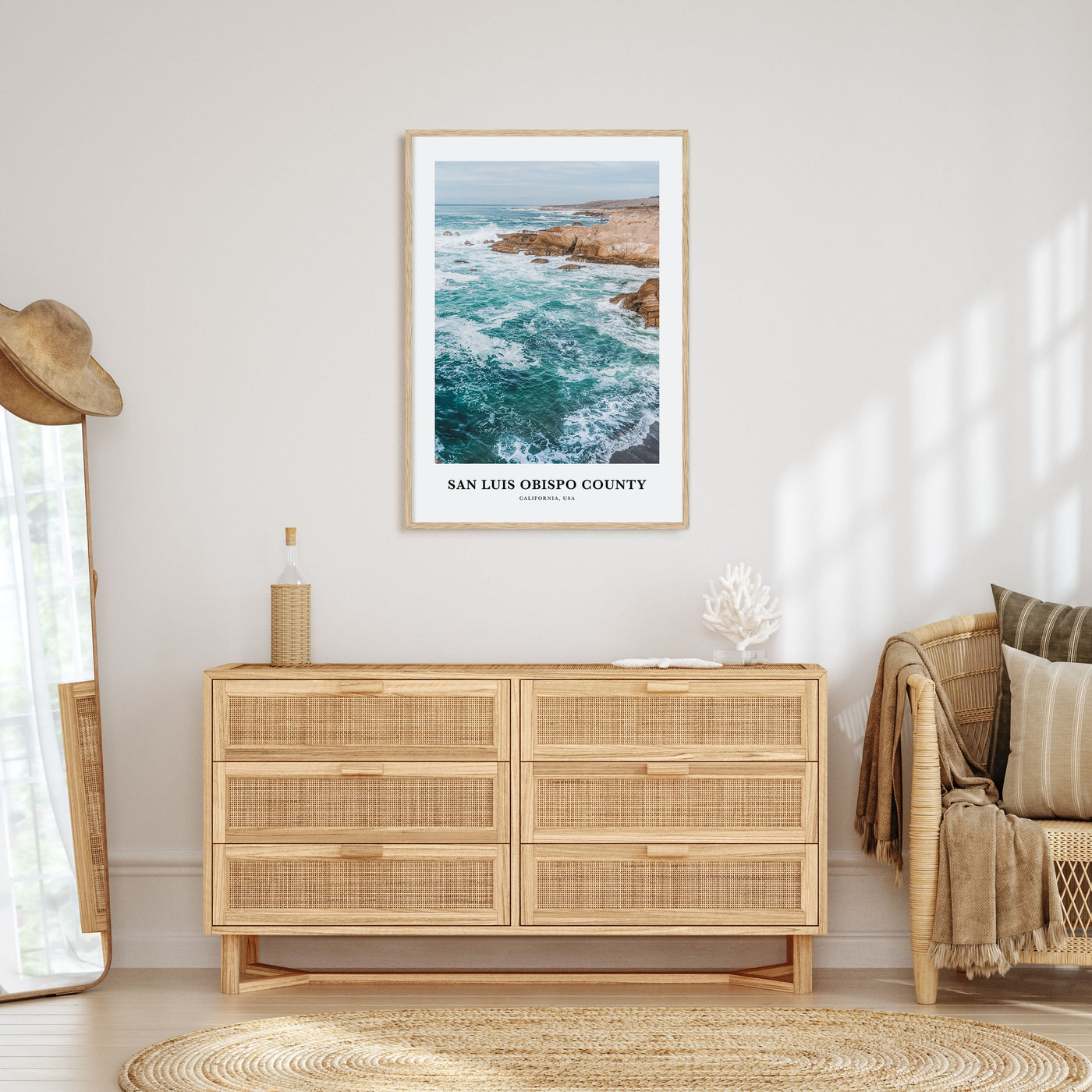 San Luis Obispo County Portrait Color Poster