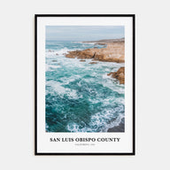 San Luis Obispo County Portrait Color Poster