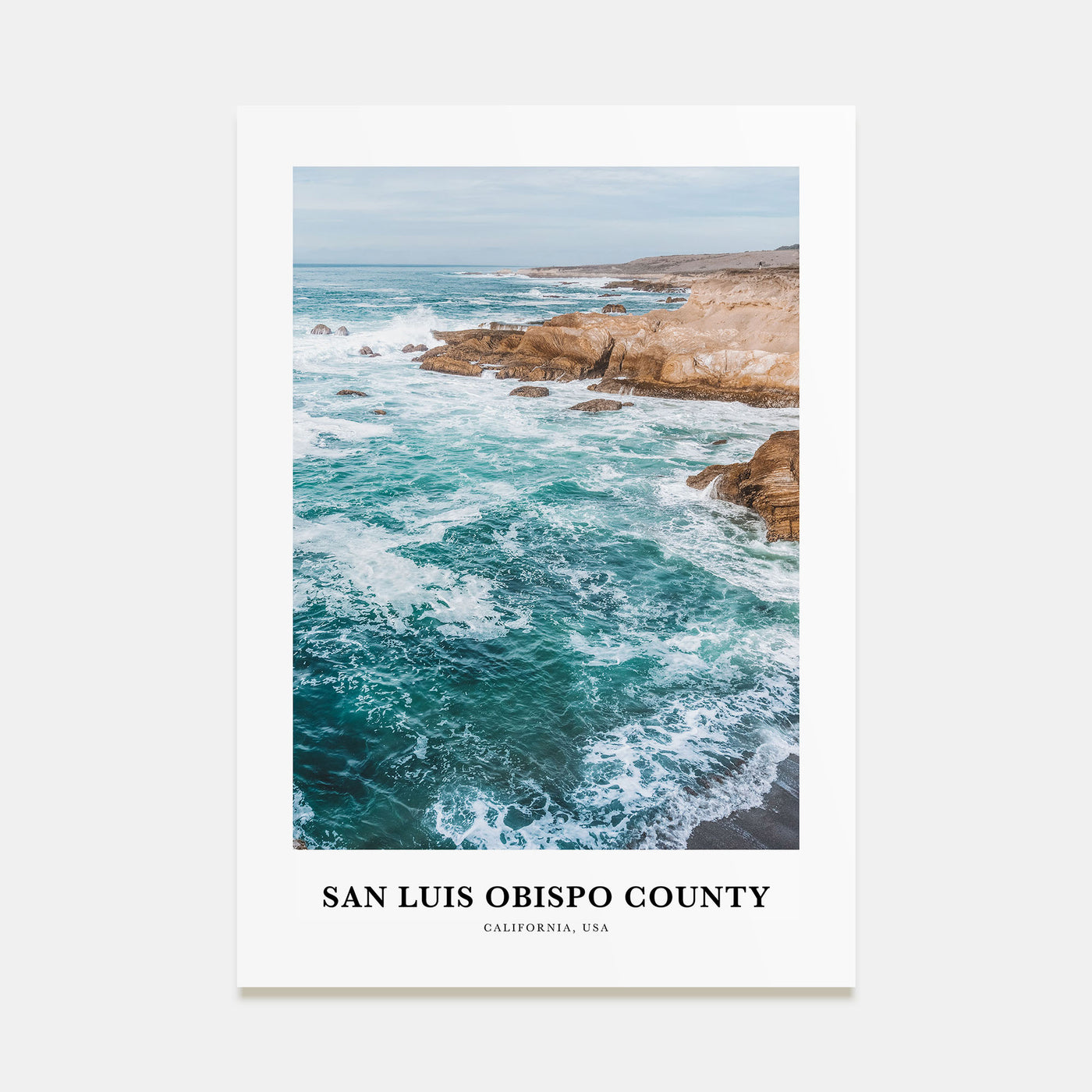 San Luis Obispo County Portrait Color Poster