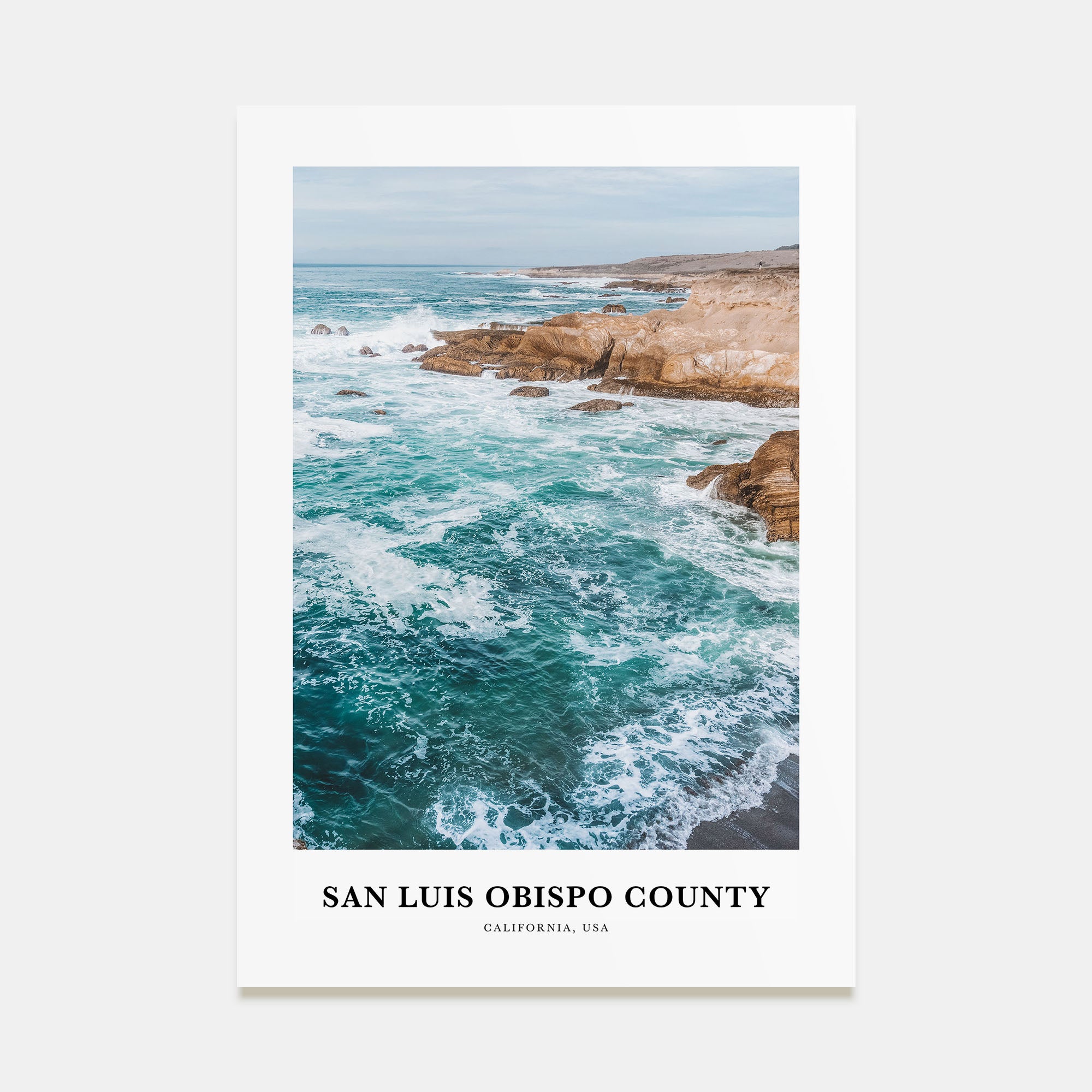 San Luis Obispo County Portrait Color Poster