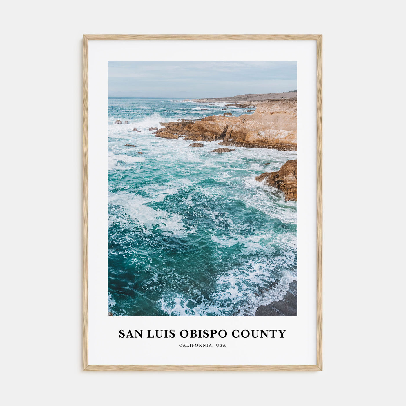 San Luis Obispo County Portrait Color Poster