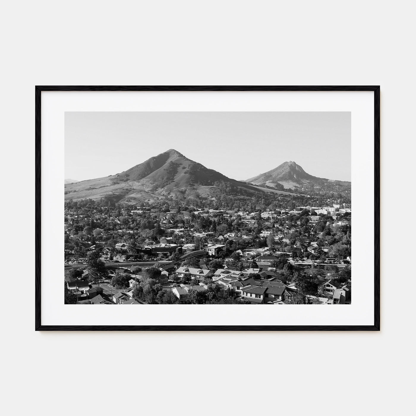 San Luis Obispo Landscape B&W Poster