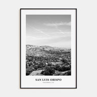 San Luis Obispo Portrait B&W Poster