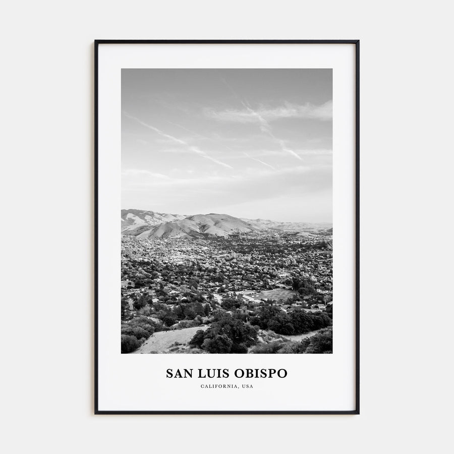 San Luis Obispo Portrait B&W Poster