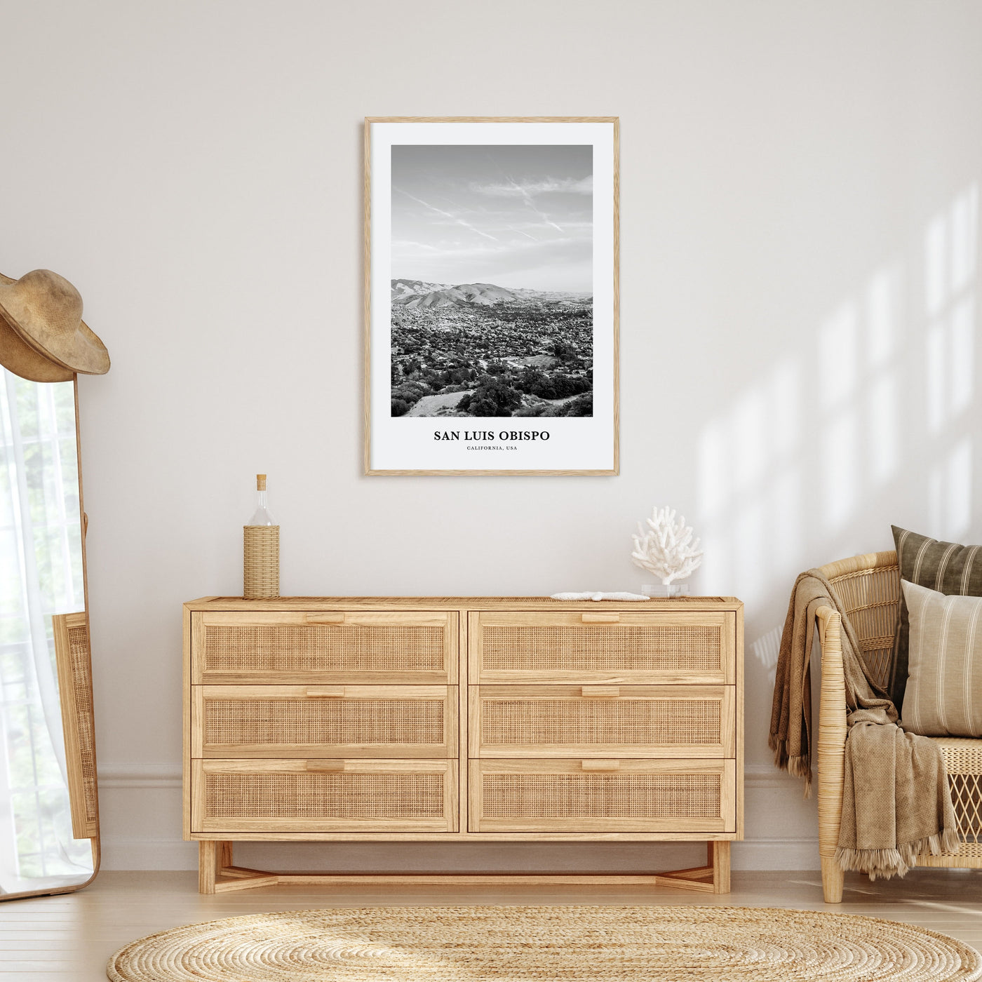 San Luis Obispo Portrait B&W Poster