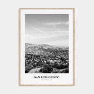 San Luis Obispo Portrait B&W Poster