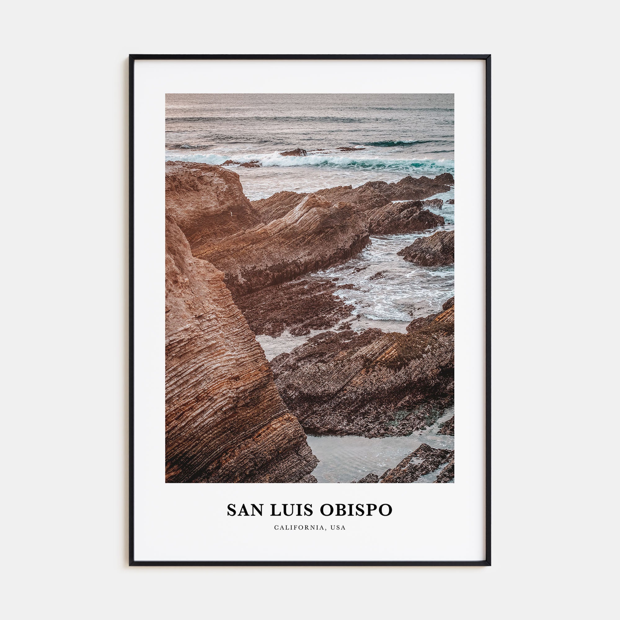 San Luis Obispo Portrait Color No 1 Poster