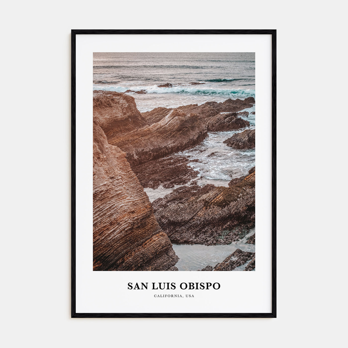 San Luis Obispo Portrait Color No 1 Poster
