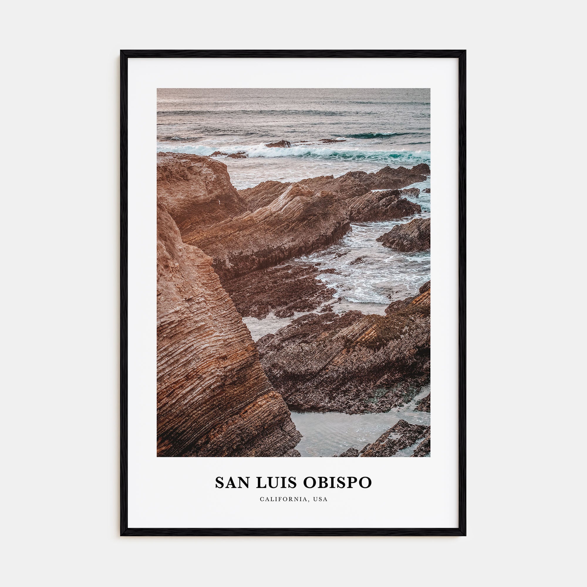 San Luis Obispo Portrait Color No 1 Poster