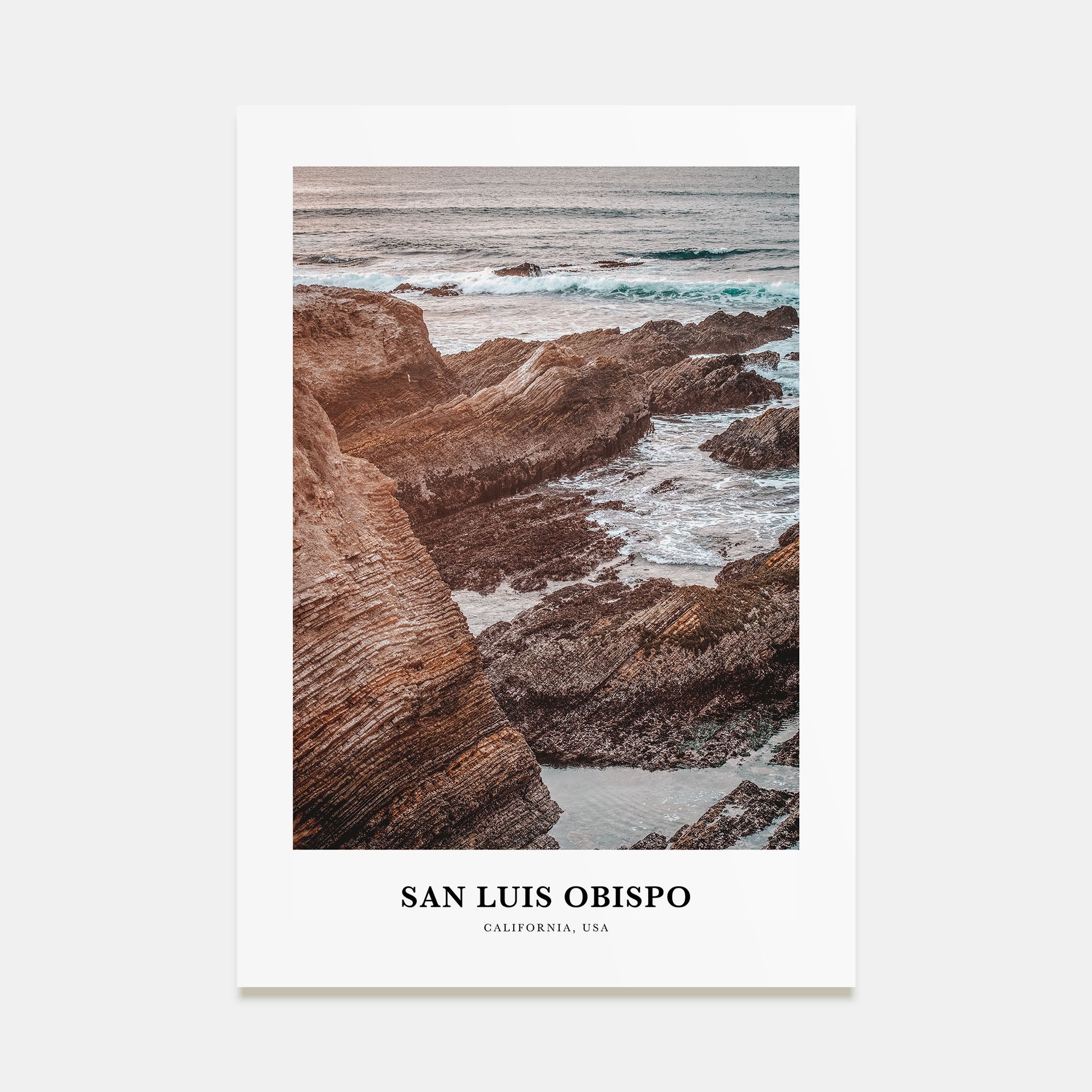 San Luis Obispo Portrait Color No 1 Poster