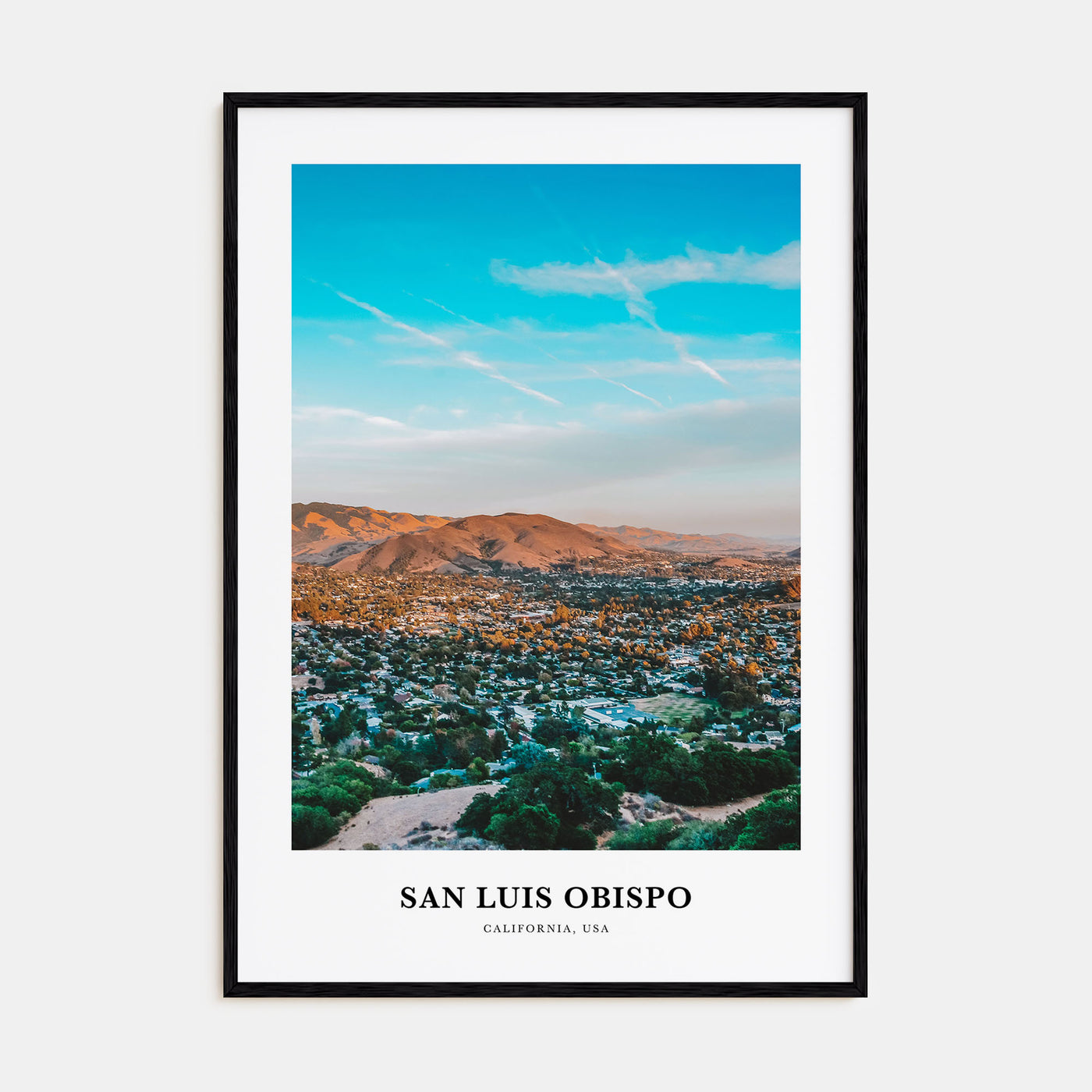 San Luis Obispo Portrait Color No 2 Poster