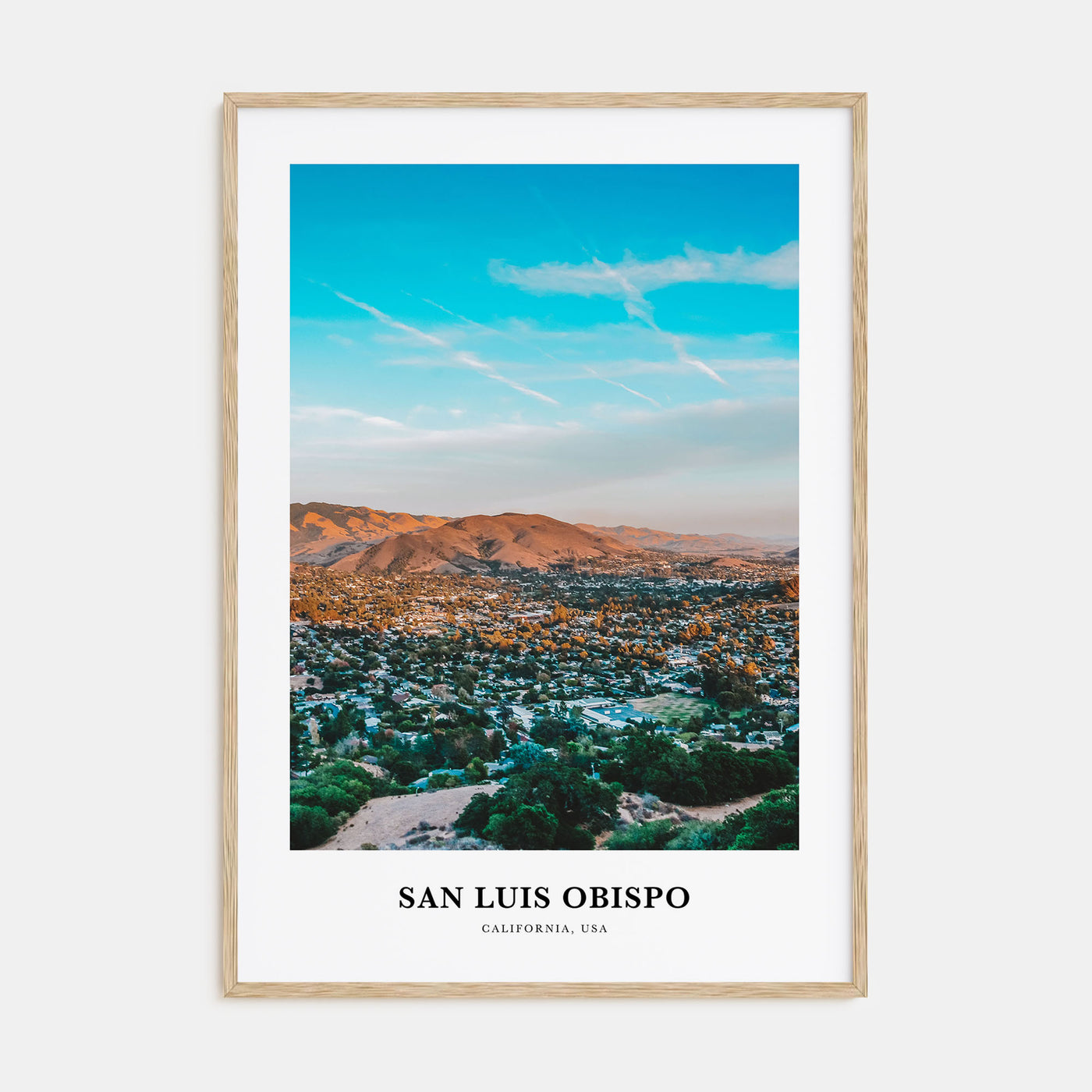 San Luis Obispo Portrait Color No 2 Poster