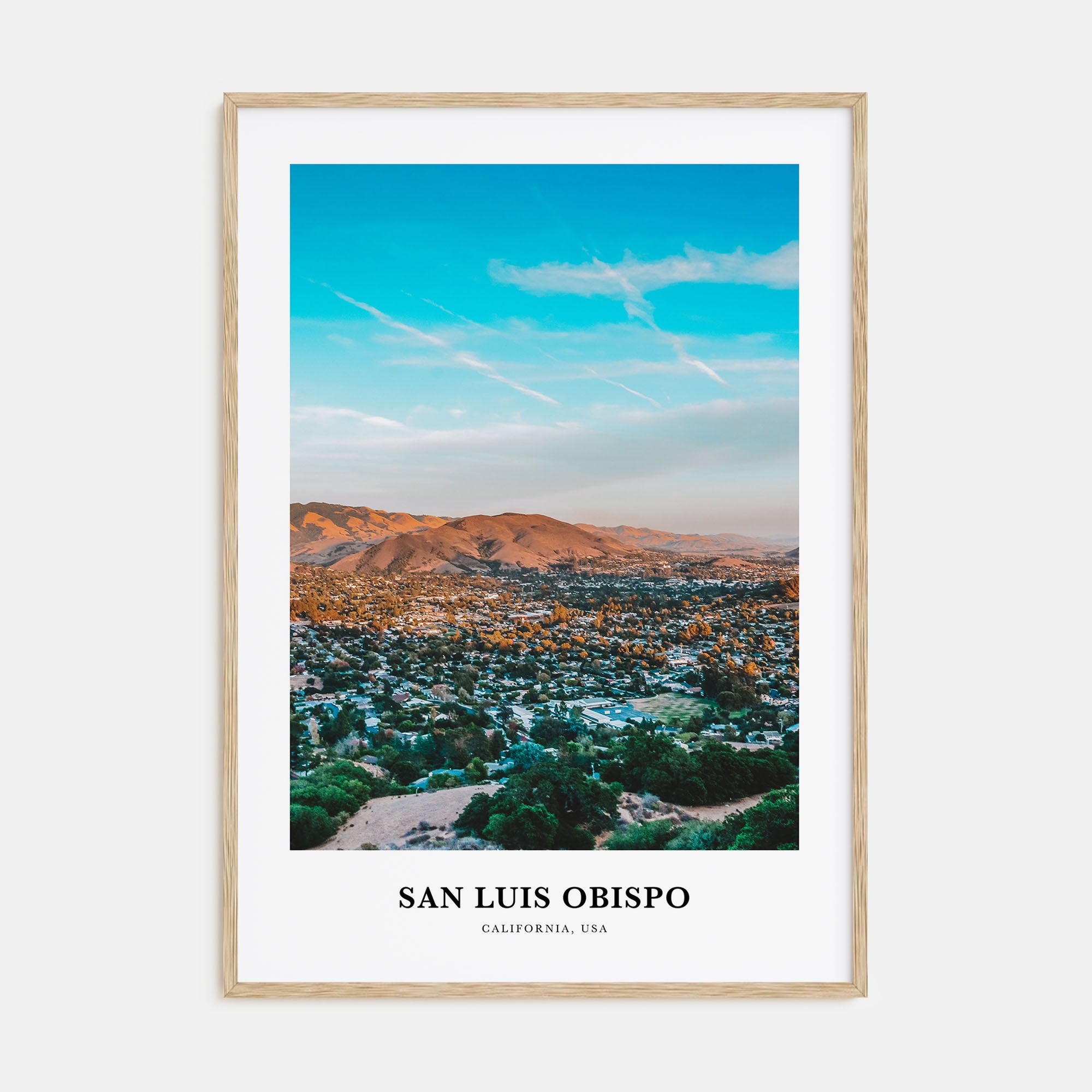 San Luis Obispo Portrait Color No 2 Poster