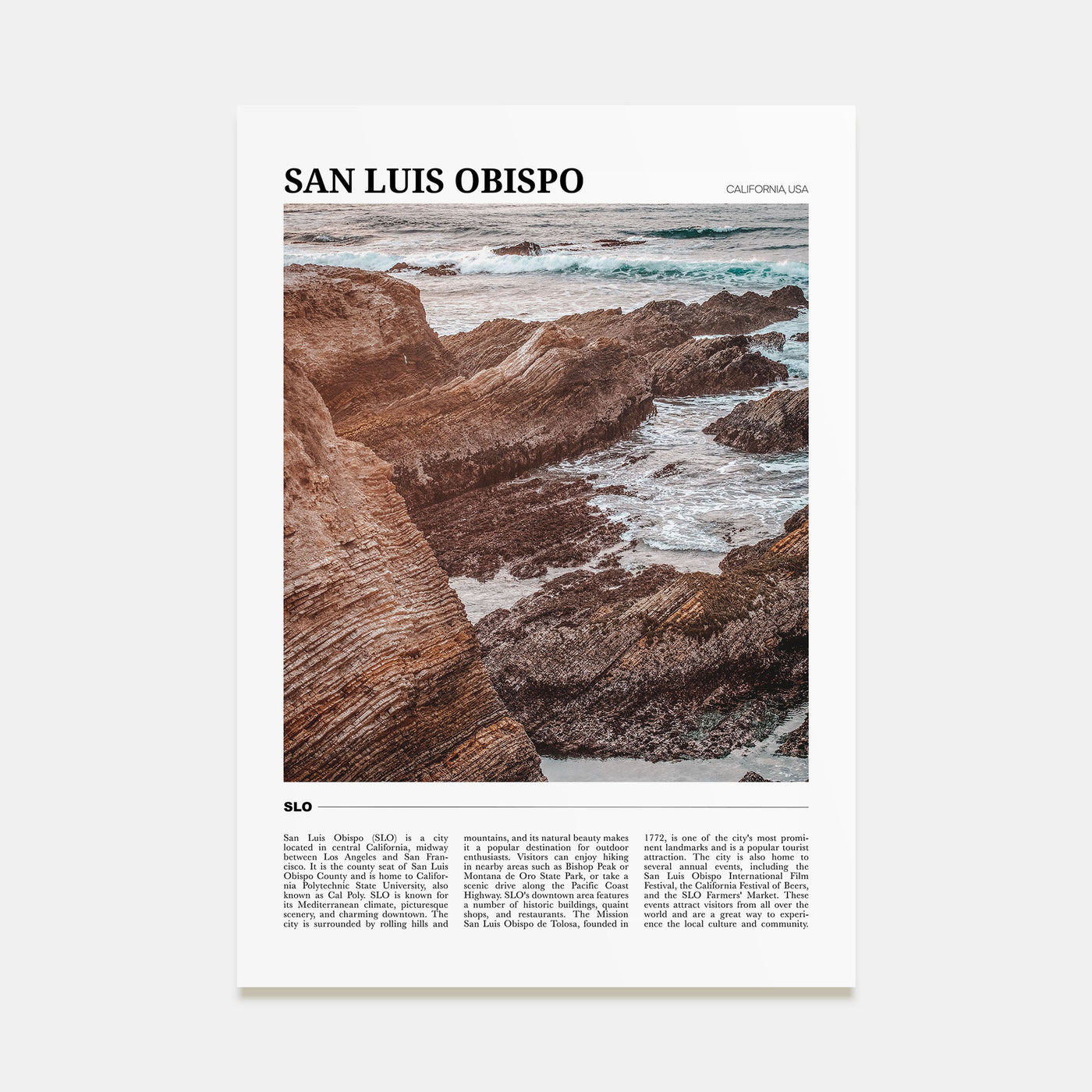 San Luis Obispo Travel Color No 1 Poster