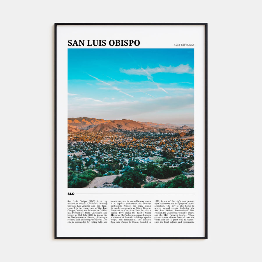 San Luis Obispo Travel Color No 2 Poster