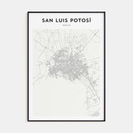 San Luis Potosí Map Portrait Poster