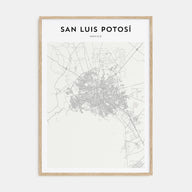San Luis Potosí Map Portrait Poster