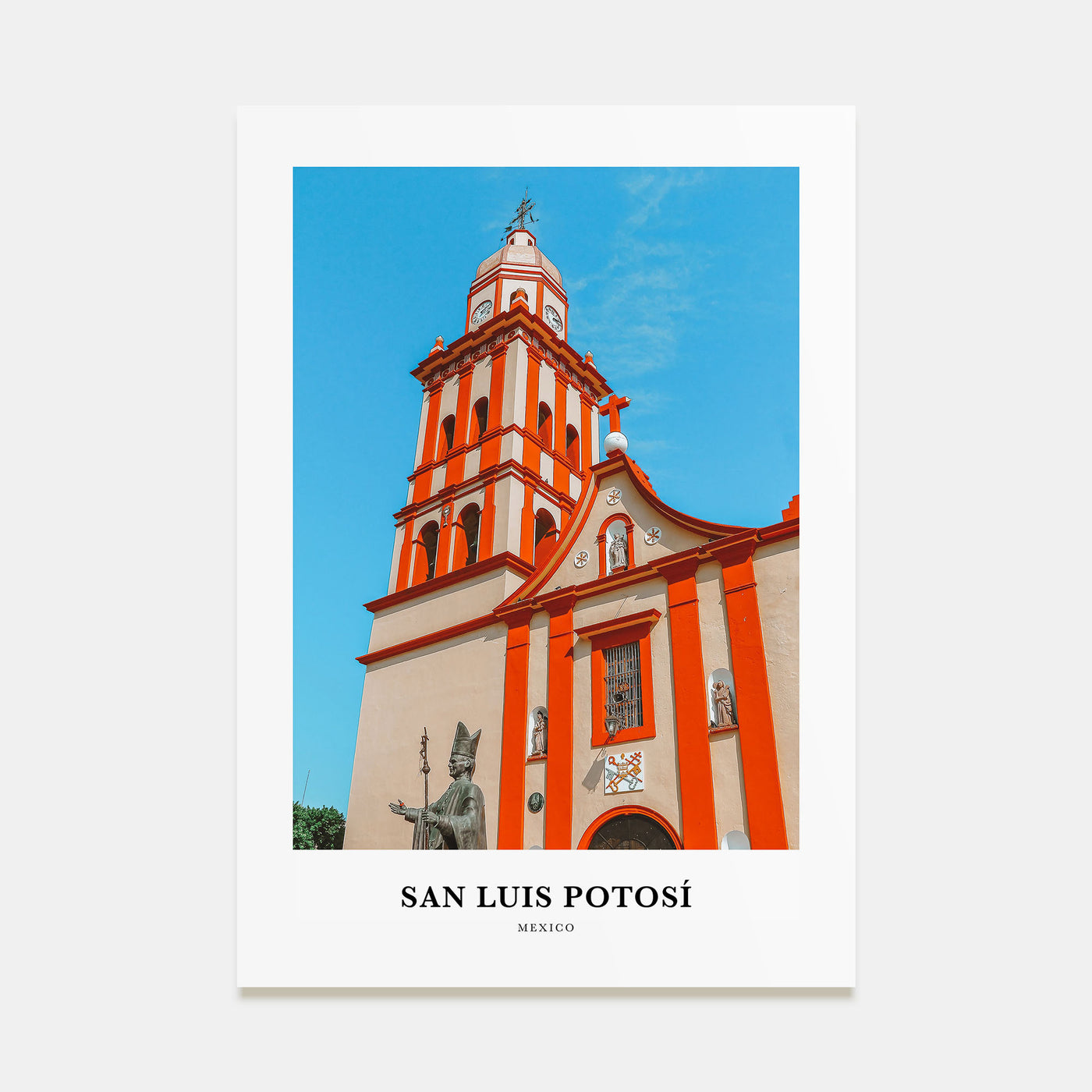 San Luis Potosí Portrait Color Poster